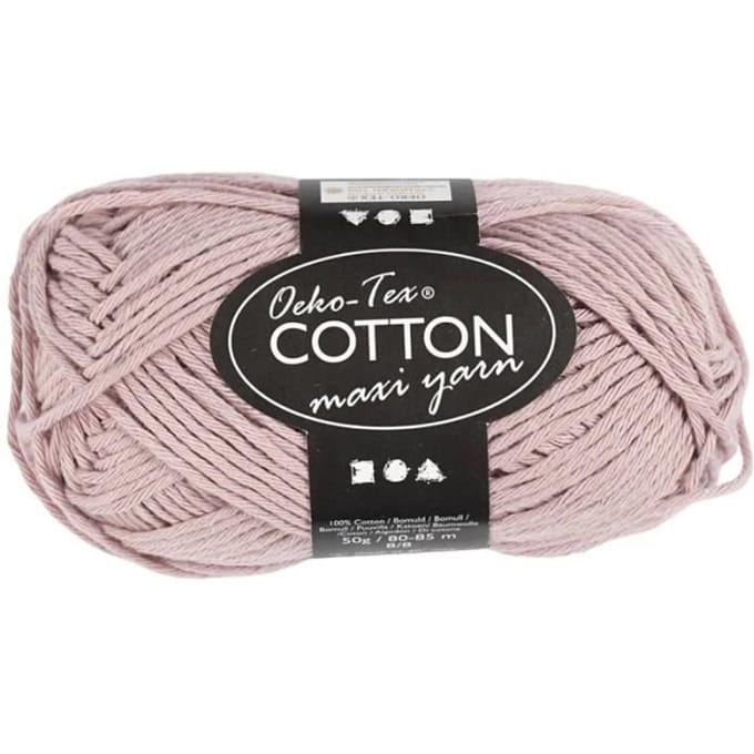 Creativ Company Cotton yarn Size 8/8 L: 80-85 M Lavender - 50gr.