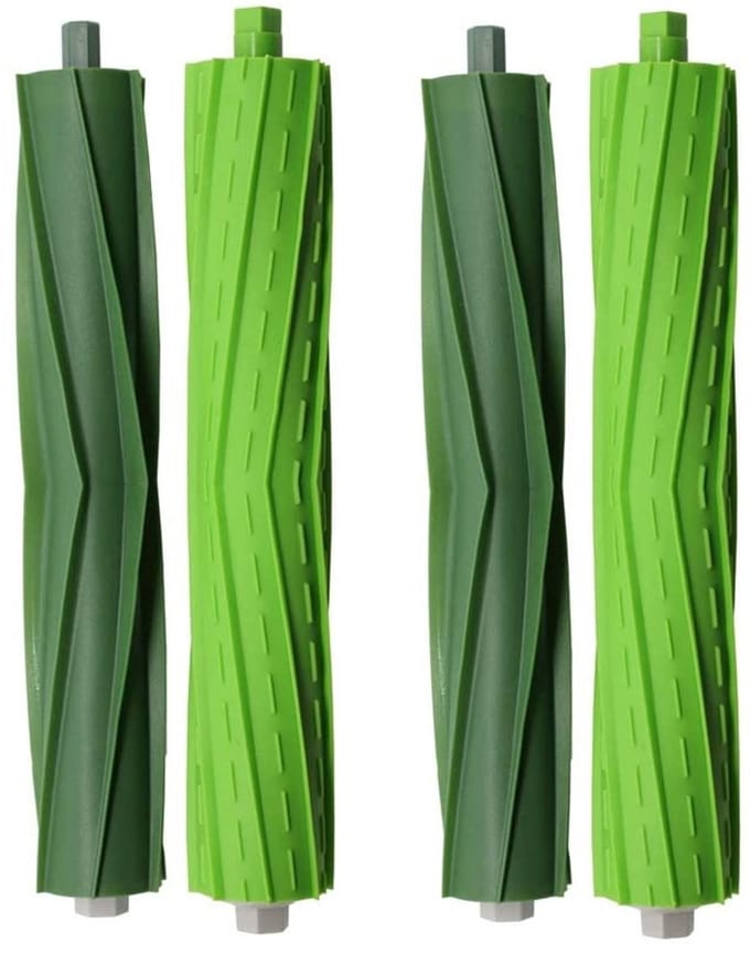 Rubberborstel / Rolborstel 4-pack Geschik voor iRobot Roomba e/i/j series