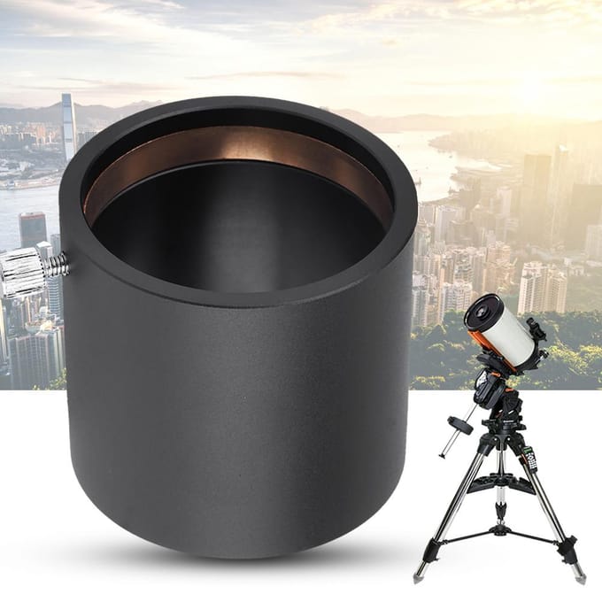 2 inch SCT Telescoop Compressiering Adapter Aluminiumlegering Draad Oculairbevestiging black