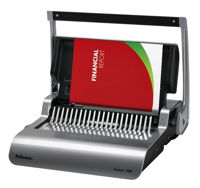 Fellowes inbindmachine Quasar plus plastic bindrug, 500 vel