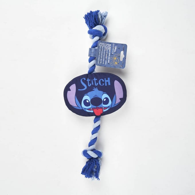 Lilo & Stitch Hondenspeeltje - piepend pluche en touw