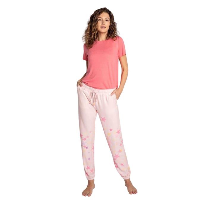 PJ Salvage Stars-joggingbroeken voor dames (Rosa)