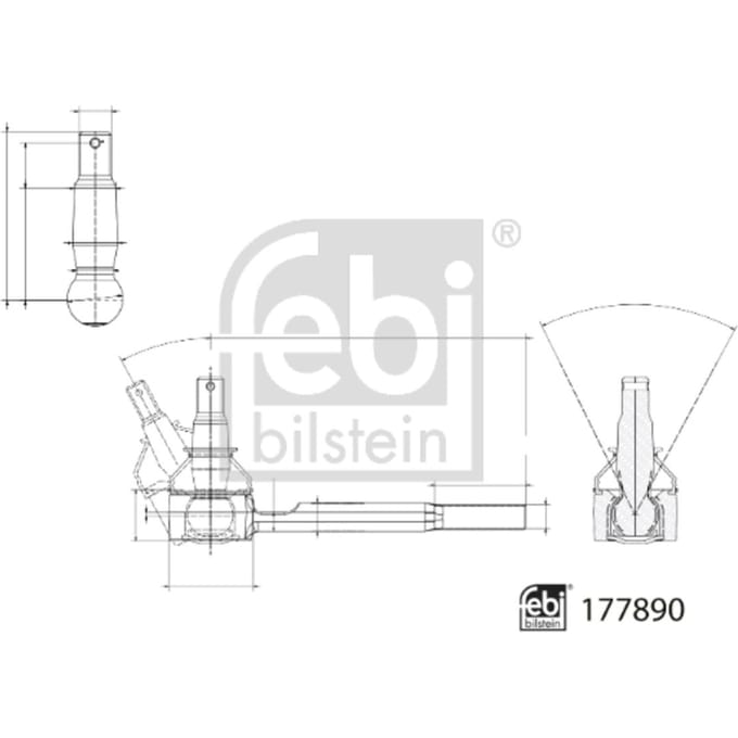 Febi Bilstein Spoorstangeind FEBI 177890