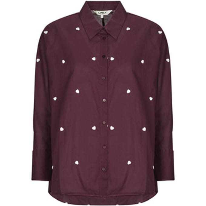 ONLY - ONLNEW LINA GRACE LS EMB SHIRT NOOS WVN - Dames - Blouses