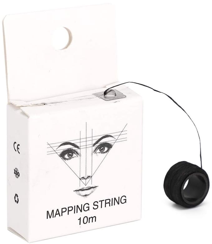 Dailygoods- Wenkbrauwmarker 10 m - Pre Inked Mapping String - Nauwkeurig Tekenproces - Microblading Accessoire - Geschikt voor Beginners - Vermindert Proceduretijd