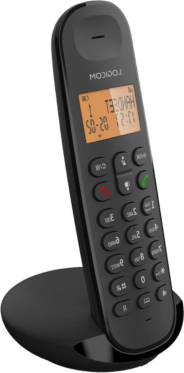 Draadloze Vaste Telefoon - Analoge DECT - Thuis Bellen - Energiebesparende Modus - 50 Meter Bereik - Zwart