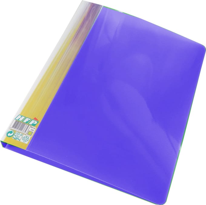 20x EXXO-HFP #21828 Stevige PP Ringband - A4 2-D Ring 25mm - Marine blauw