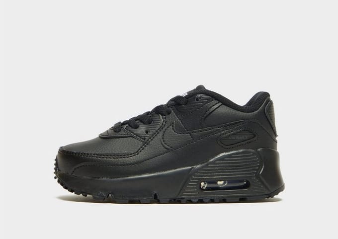 Nike Nike Air Max 90 Leather Black - Kids Sneakers