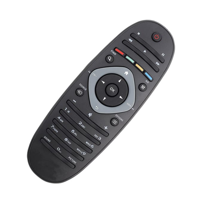 Vervangende tv-afstandsbediening, universele controller voor Philips-tv wit