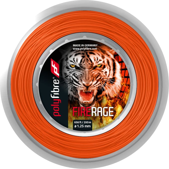 Polyfibre Fire Rage 200m Rol Snaren-Rood