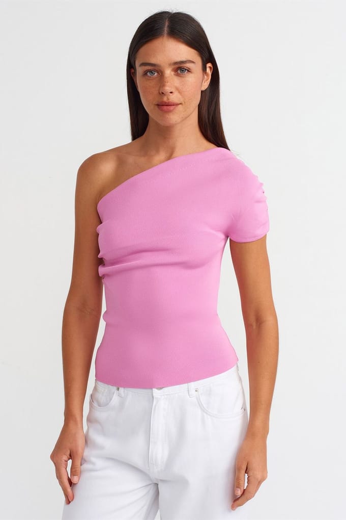 Slim Fit Asymmetrische Breibloes