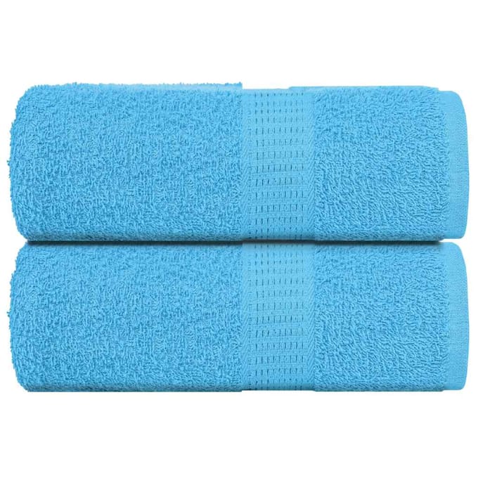 vidaXL - Washandjes - FROGN - 2 - st - 30x30 - cm - 360 - g/m² - turquoise