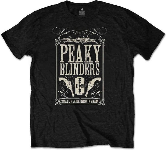 Peaky Blinders Heren Tshirt -2XL- Soundtrack Zwart