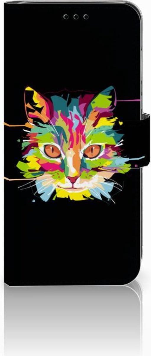 Huawei P20 Lite Leuk Hoesje Cat Color