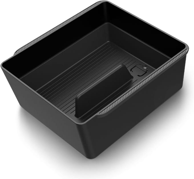 Famanu – Armsteun console organizer met antislip grip en carbon afwerking