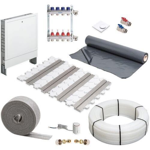 Megabad Profi Collection Underfloor heating drywall system complete set for an area up to 50 m² MBTB1EB50QM