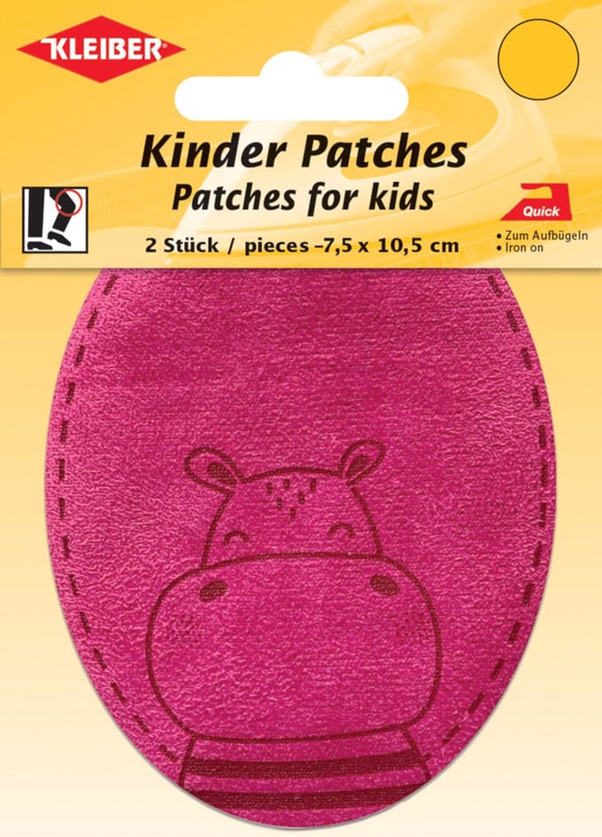 Kleiber applicator 'Nijlpaard', roze, duoset.