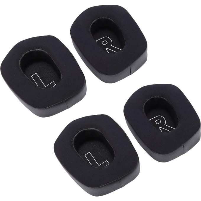 2 Paar Koelgel Oorkussens Vervanging voor Logitech G733 Draadloze Headset Eiwitleer Memory black