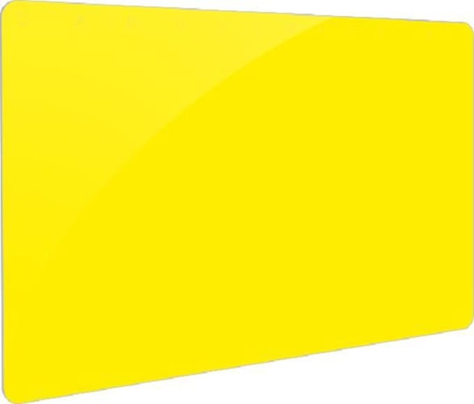 Gekleurde PVC kaart - geel