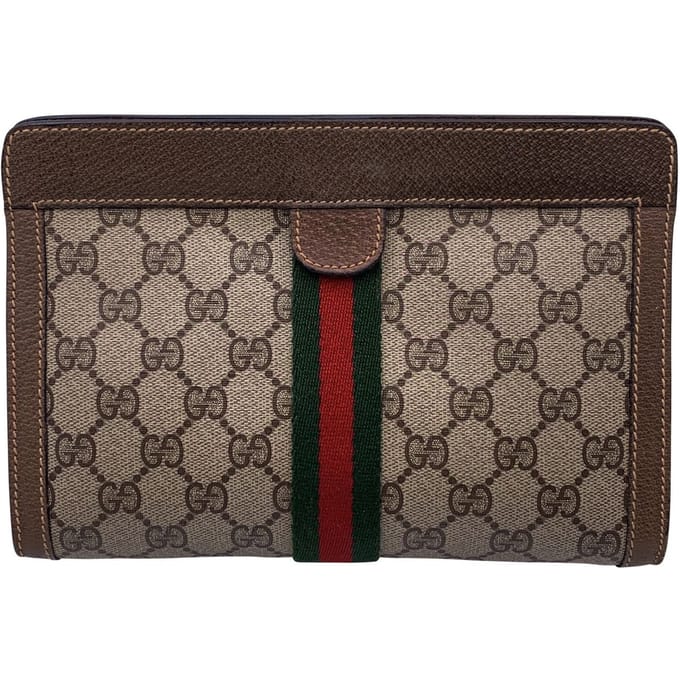 Gucci Vintage stoffen clutch Ophidia
