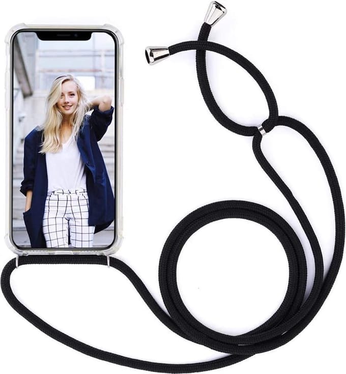 backcover met koord hoesje Geschikt voor Iphone 11 Pro Max – Transparant