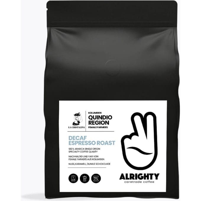 Alrighty Colombia Decaf Espresso 250g