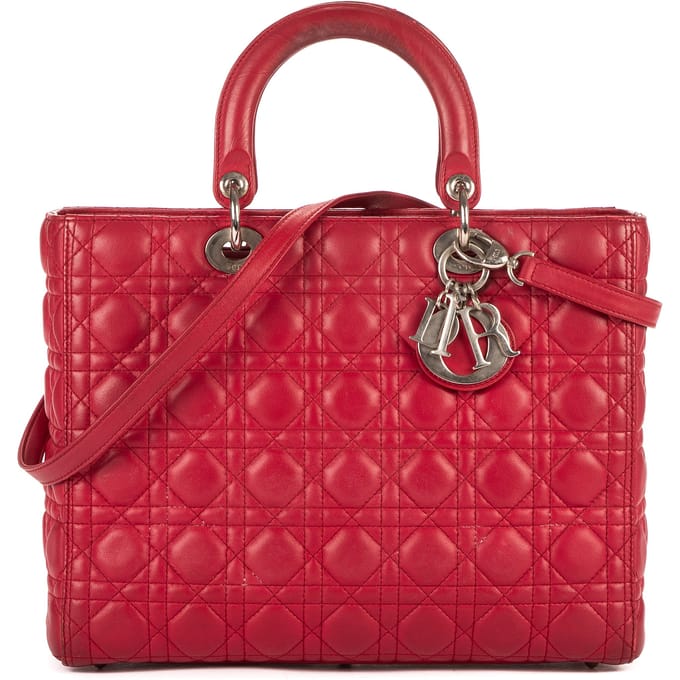 Lady Dior Large Handtas