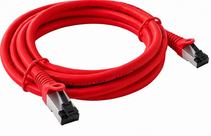 NexCable Premium Silver Plated Internetkabel 2 meter - CAT8 S/FTP Ethernet kabel RJ45 - Patchkabel LAN Cable Netwerkkabel - Rood
