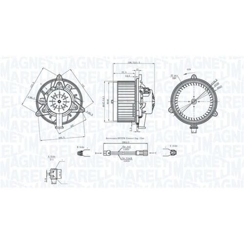 Binnenventilator MAGNETI MARELLI 069412742010