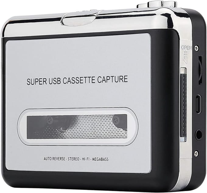 SNJY® Walkman - Casette Speler - Cassette Recorder - Grijs