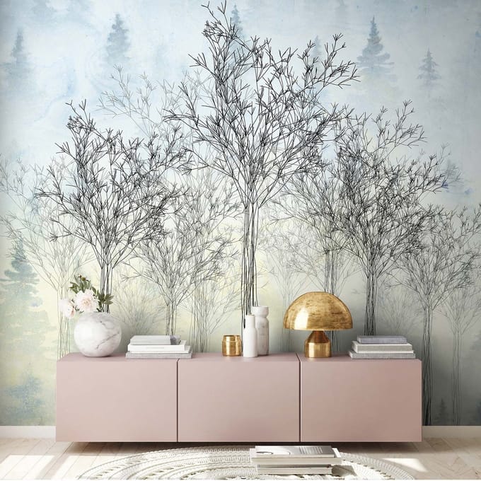 Fotobehang TreesArtwork5 DD118015 A.S. Création Atelier 47 | Fotobehang