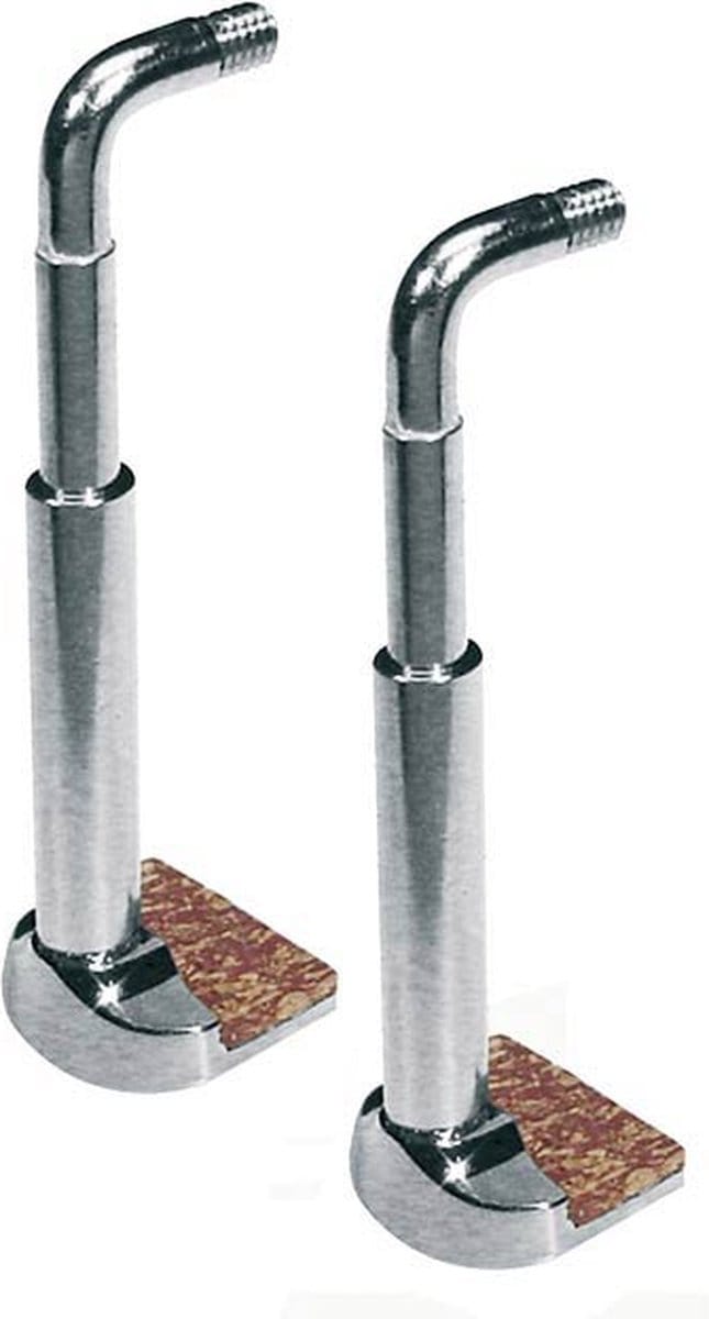 Wolf CSW-51 chinrest clamps for violin and viola, Original Wolf model, nickel plated, 2-pack
