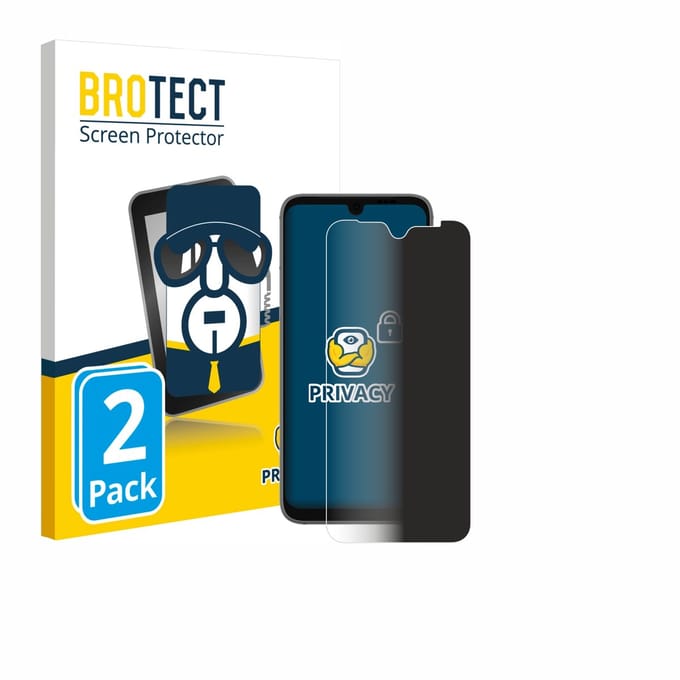 BROTECT - privacy screenprotector voor Fairphone 4 - Folie Beschermfolie Blauwlichtfilter 2 Stuks