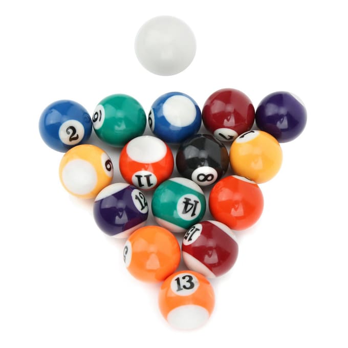 16 stuks 32 mm milieuvriendelijke hars mini-kinderbiljartbal speelgoed pooltafel accessoire blue