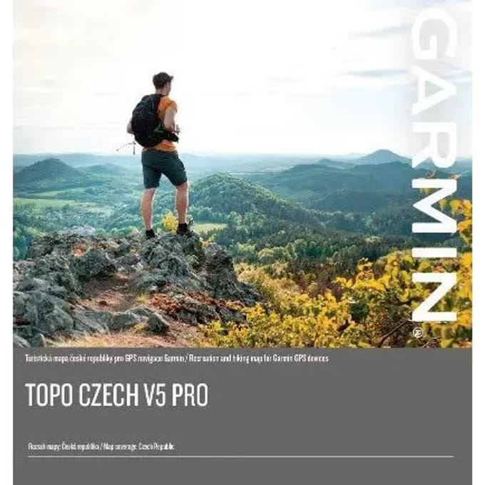 Kaart Garmin Topo Czech v5 Pro,Download Voucher