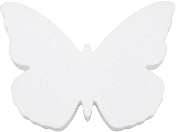 Piepschuim vormen - vlinder - 1x - H20 x B27 cm - styropor hobby / DIY vorm - basis knutselfiguren