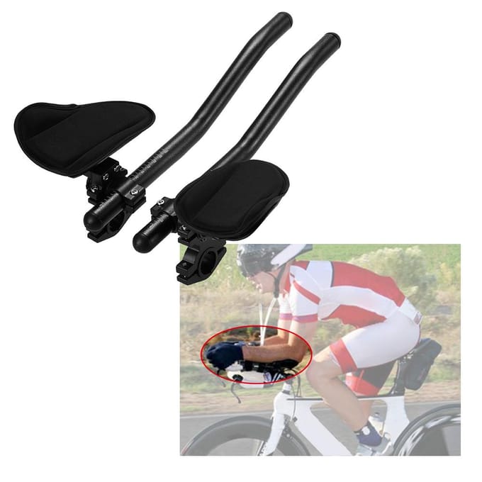 Fietsen Aero Bar Fiets Triatlon MTB Racefiets Arm Rest Bar Aerobar DD A black