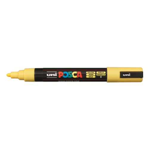 Posca marker met conische punt schrijfdikte medium geel