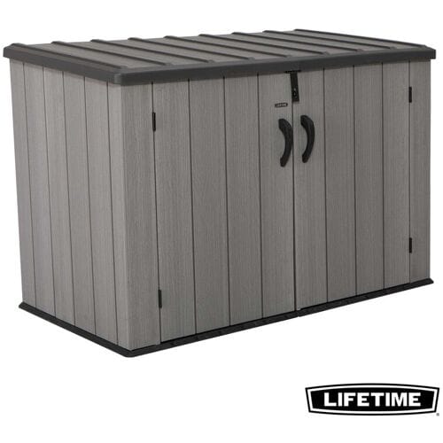 Lifetime Horizontale Opbergschuur - Grijs, 128 x 102 x 41 cm
