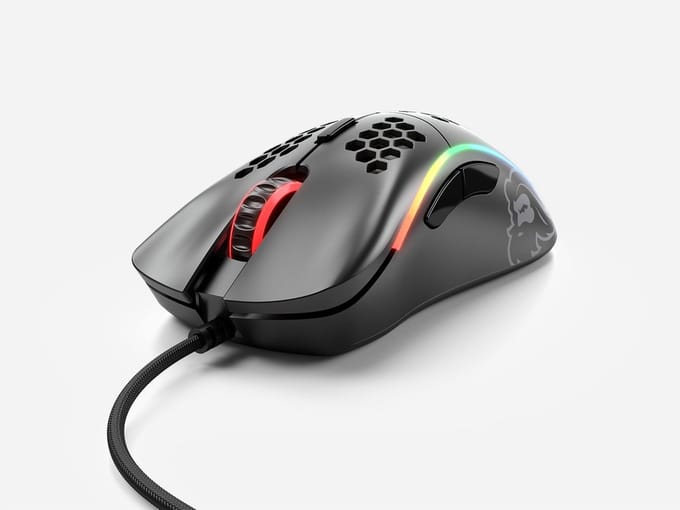 Glorious Model D - Matte Black - Gaming muis - Optisch - 6 knoppen - Zwart met RGB-licht