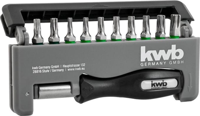 KWB Torx 12-delige schroevendraaier bit-box INDUSTRIAL STEEL