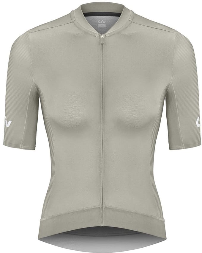 Liv Vantage Korte Mouw Wielertrui Beige L Vrouw