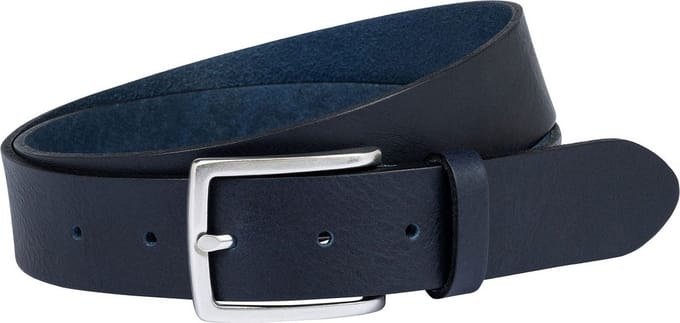 ROECKL Leren Riem Leon Belt W105 Classic Navy Donkerblauw