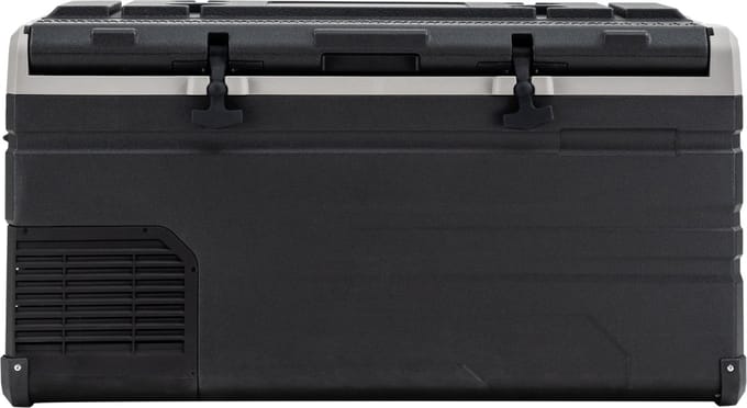 Steamy-E Single Zone Elektrische Compressor Koelbox - Single Zone - 96 liter - 12V en 230V - voor auto en camping - Frigobox - Zwart