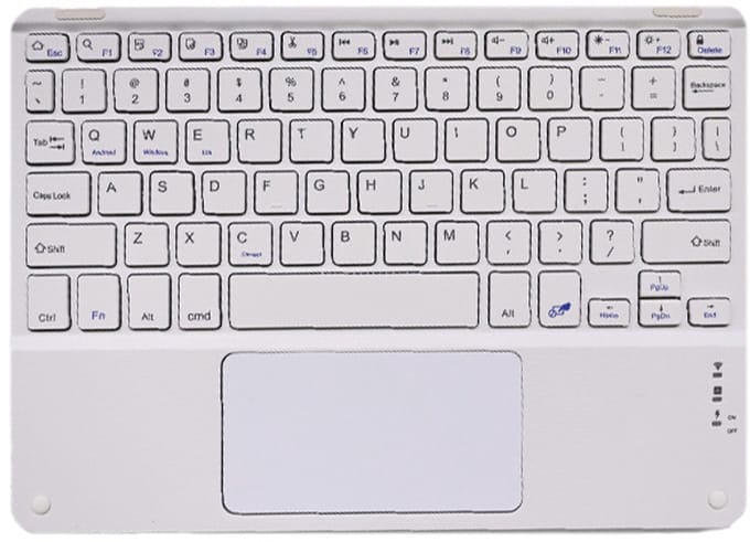 Draadloos Touchpad Toetsenbord voor Tablets White L