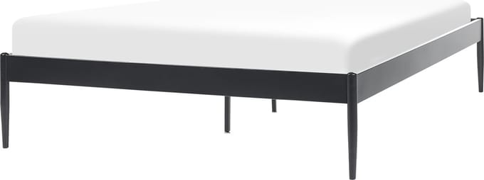 VAURS - Tweepersoonsbed - Zwart - 140 x 200 cm - Staal