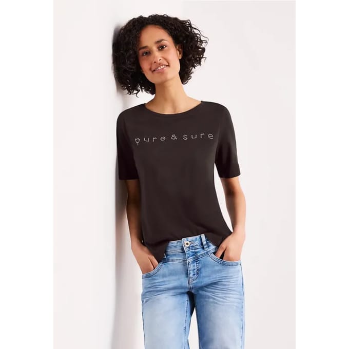 Shirt met edelstenen