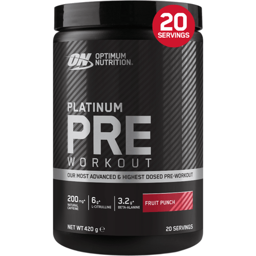 Optimum Nutrition Platinum Pre-Workout - Fruit Punch - Pre Workout - 420 gram (20 doseringen)