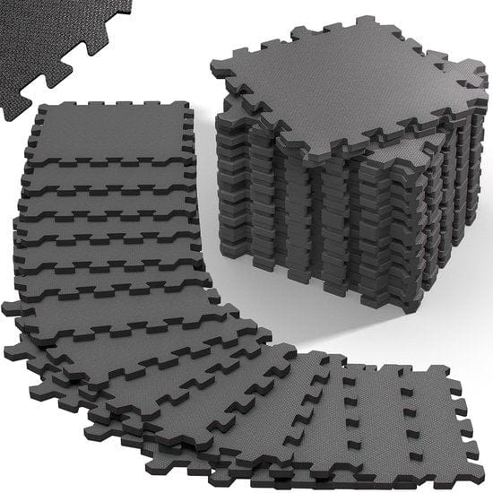 MONZANA 36x Vloerbeschermer   - 29,5x29,5cm Antislip Uitbreidbaar - Grijs