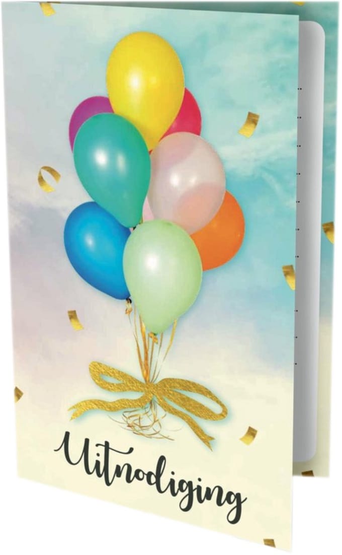 Interstat - Uitnodigingskaarten - Ballonnen - 6st.